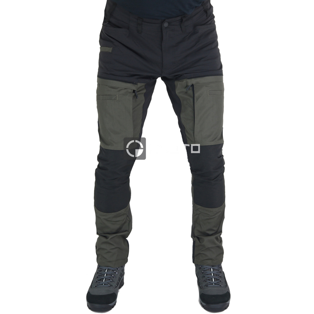 detail BLAKLADER Sweden olivové pánské outdoor/pracovní kalhoty Stretch CORDURA®