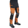 náhled BLAKLADER Sweden oranžové pánské outdoor/pracovní kalhoty Stretch CORDURA®